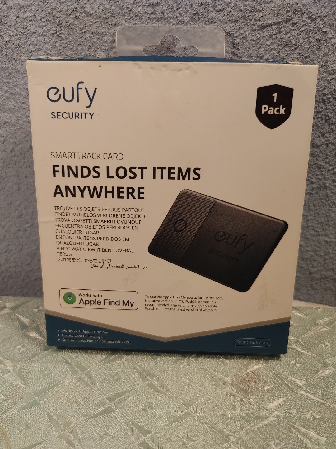Eufy Smart Security Track Card Works with Apple Find My App Wallet Tracker NEW