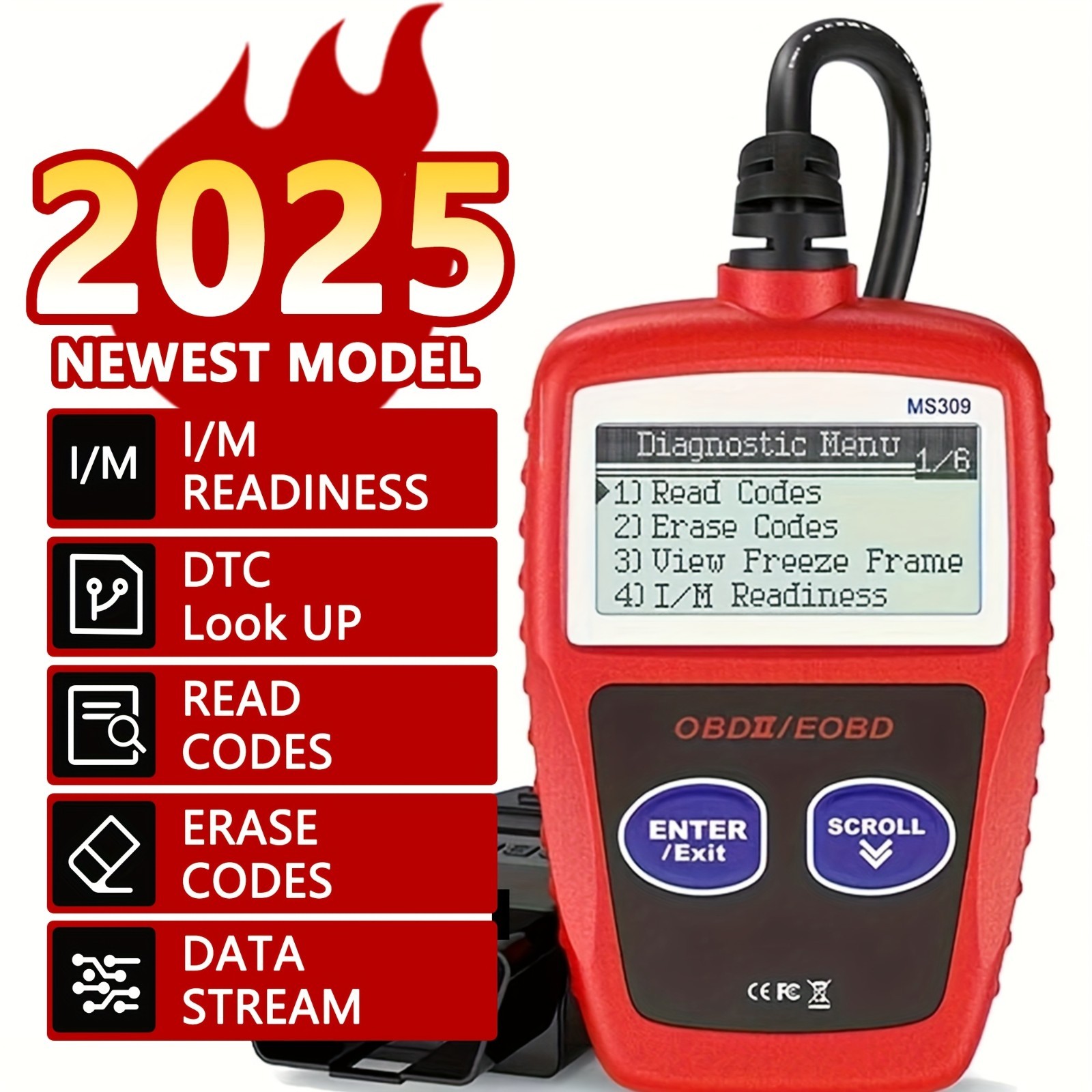 OBD2 Scanner OBD Code Reader Car Check Engine Automotive Fault Diagnostic Tool