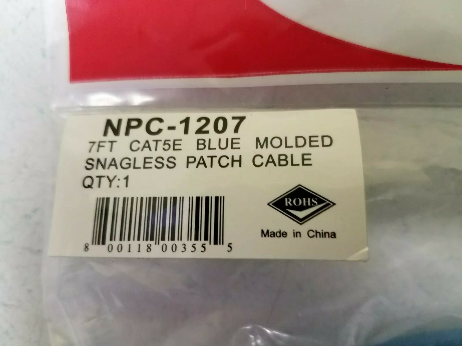 Quest NPC-1207 7 ft Cat5E Blue Molded Snagless Patch Cable
