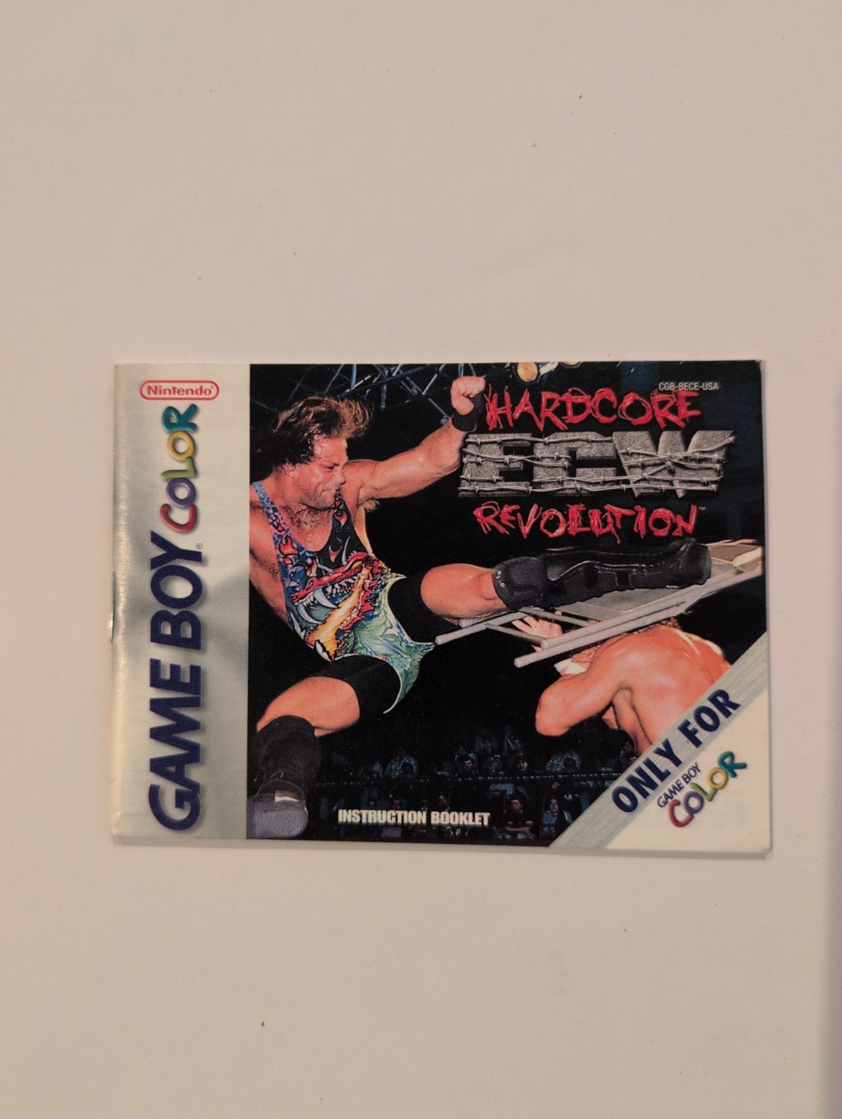 ECW Hardcore Revolution -Gameboy Color - Manual Only