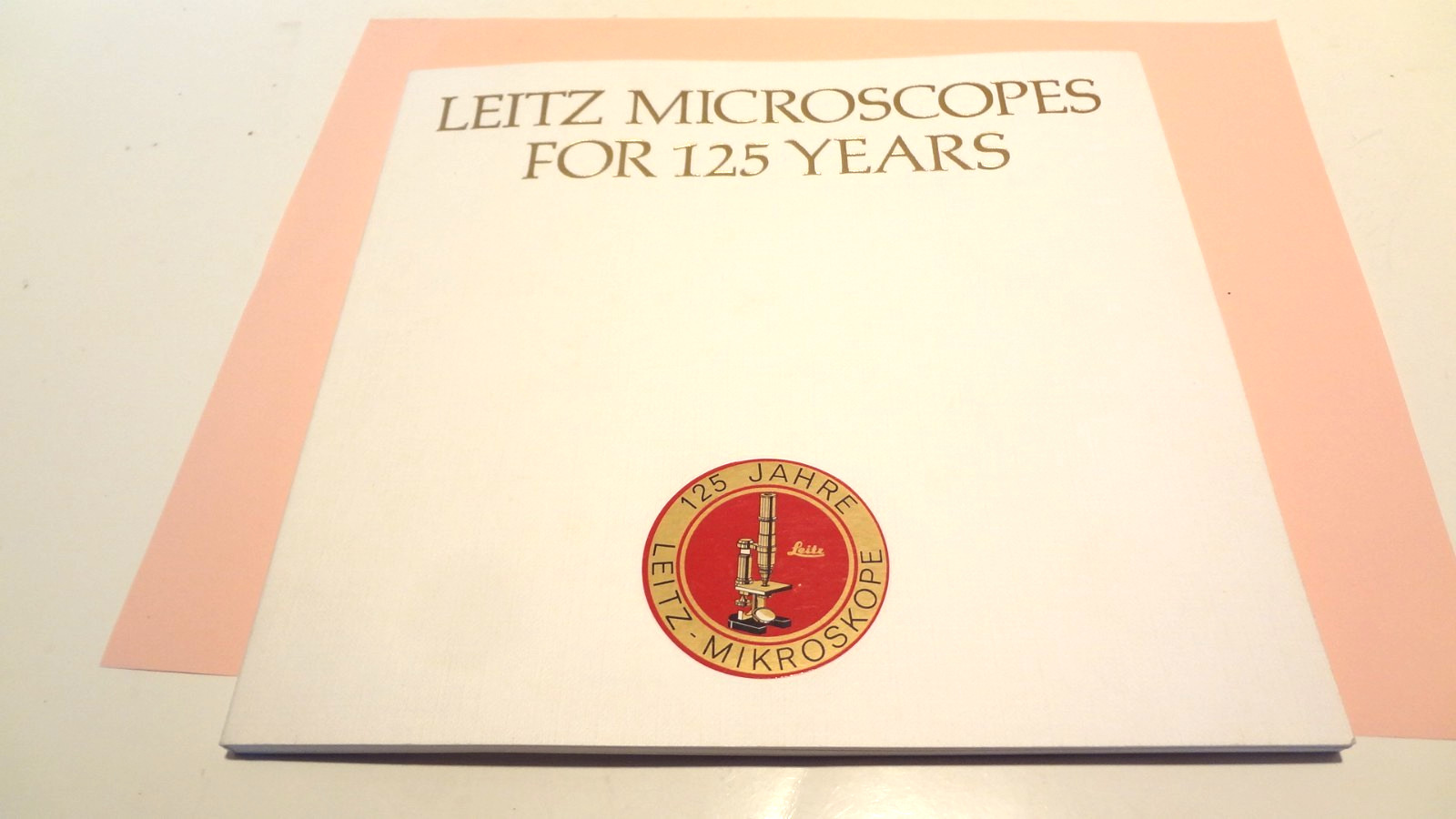 LEITZ 1977 BOOKLET "LEICA MICROSCOPES FOR 125 YEARS"  MINT CONDITION
