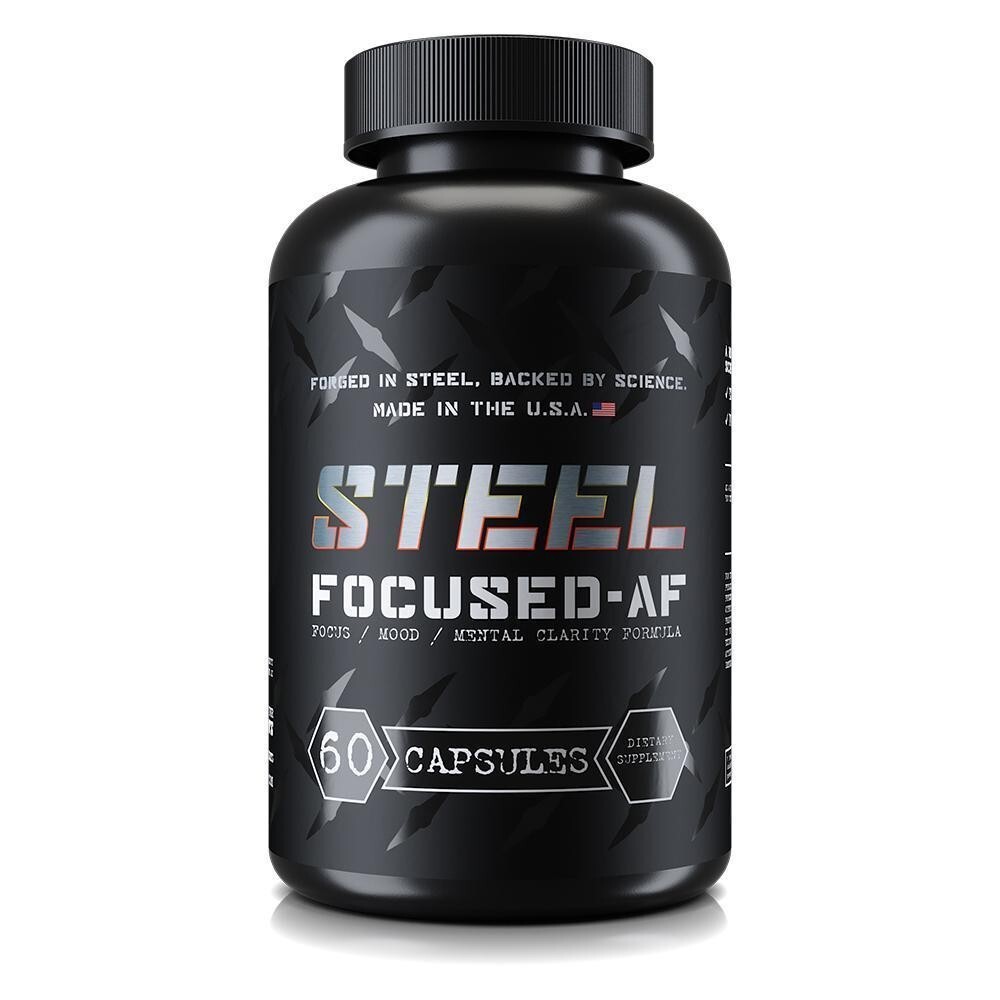 Steel Supplements FOCUSED-AF Nootropic for Clarity, Focus and Memory 60 capsules