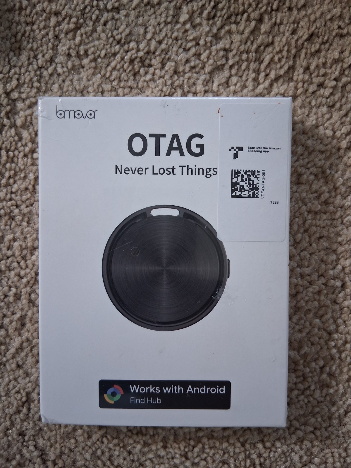 OTAG GPS Android Air Tag Tracker 400 Ft. Range Luggage Keys Wallet-FREE SHIPPING