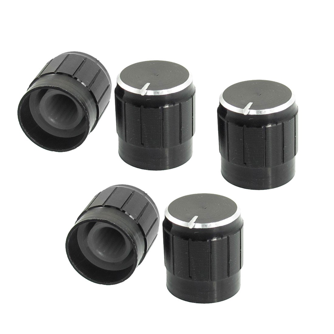 Sourcingmap Rotary Knob; Material: Plastic, Metal 5 Pieces