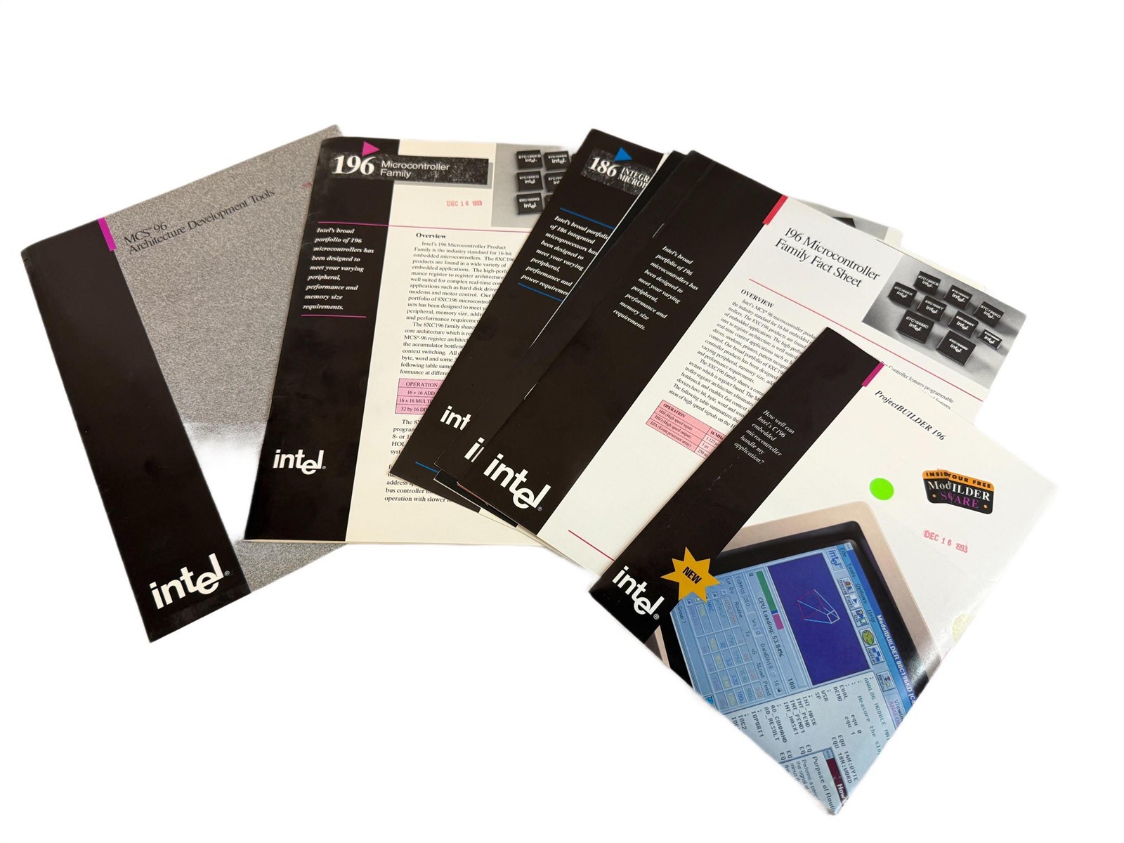 Intel 1994 MCS 96 Product Builder Software Literature Borchure