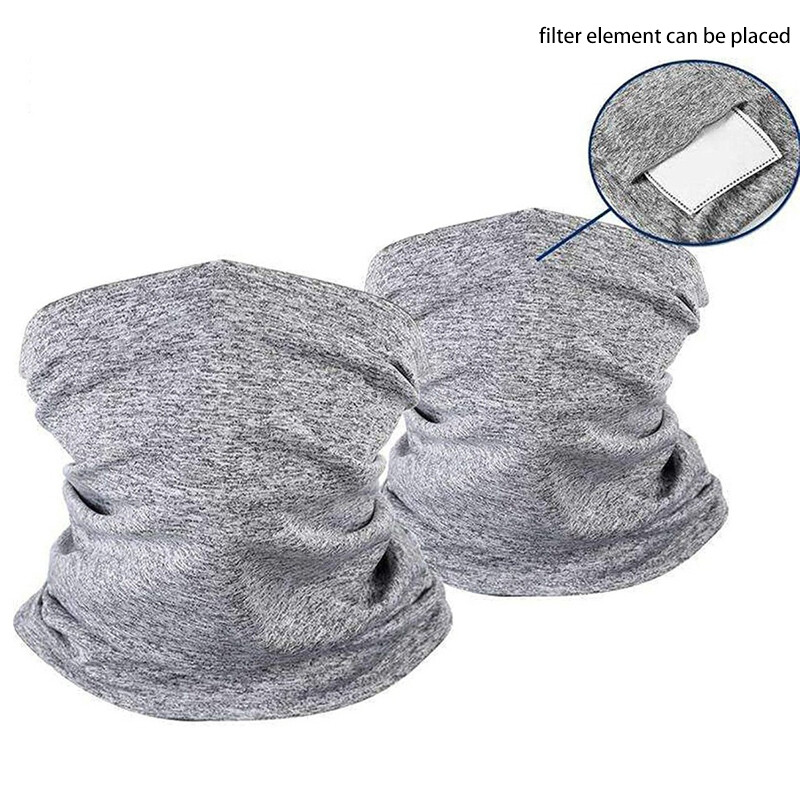 Summer Neck Gaiter for Adult Outdoor UV Fishing Cycling Scarf With Filter Pocket