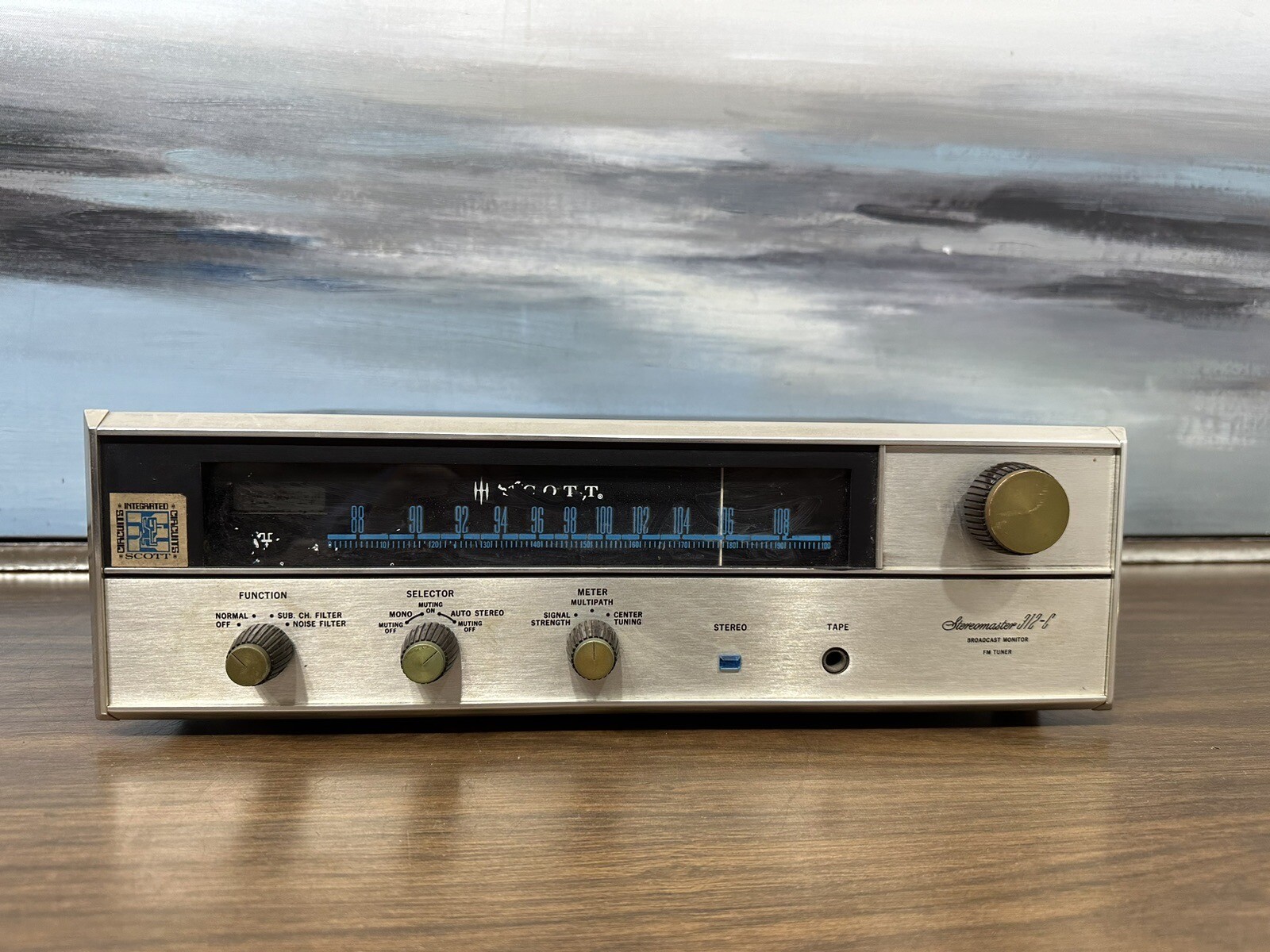 Scott 312-c  Vintage FM Stereo Tuner Works But Need Service Due Age