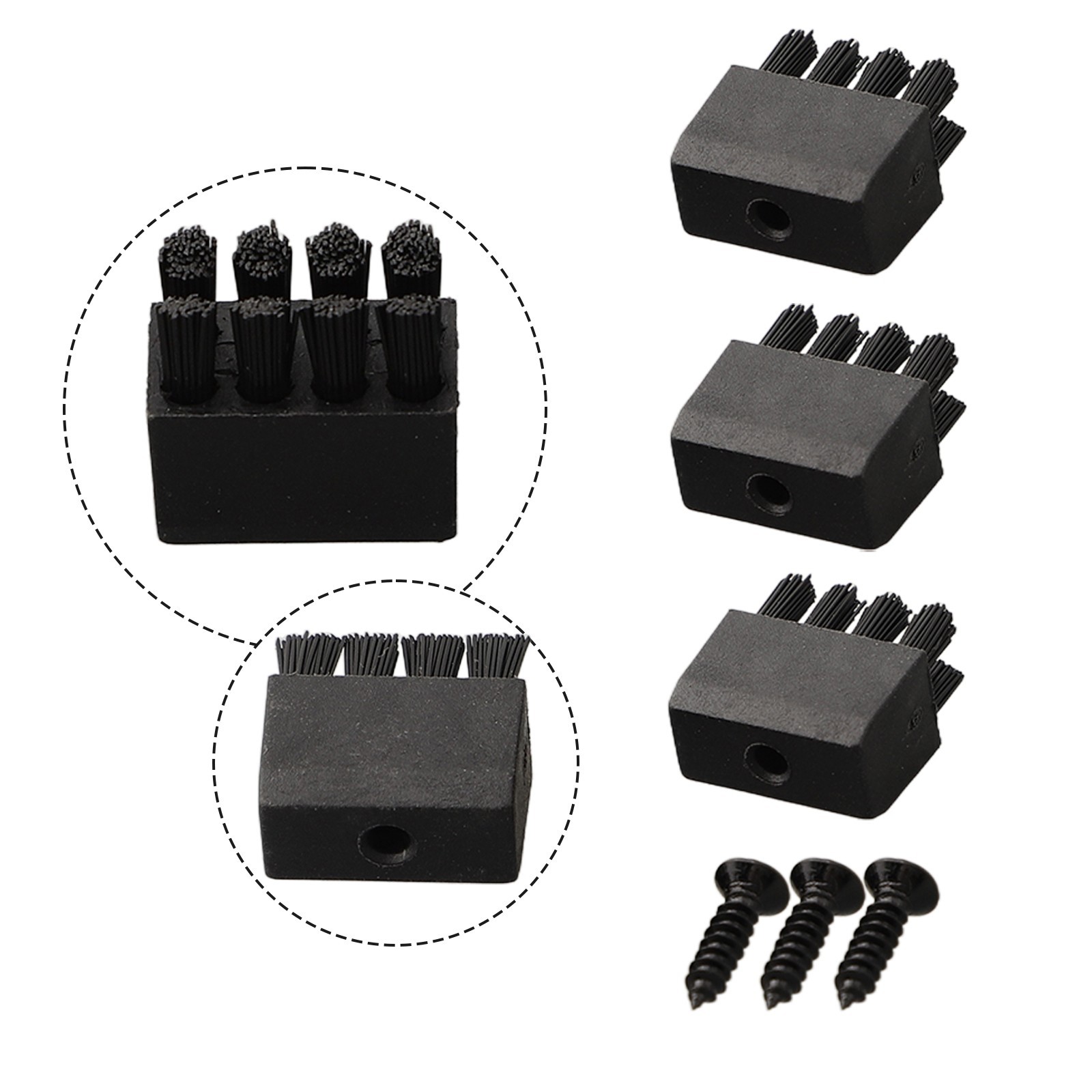 Nice Bow Brush With Screws 3* For Hostage Arrow Plastic + Iron Replacement Rest