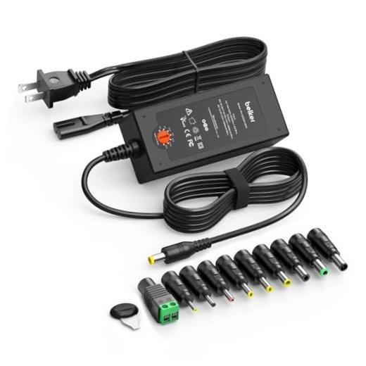 45W Universal 5V 6V 7.5V 9V 12V 13.5V 15V Power Supply with 10 Tips 45w 5-15v