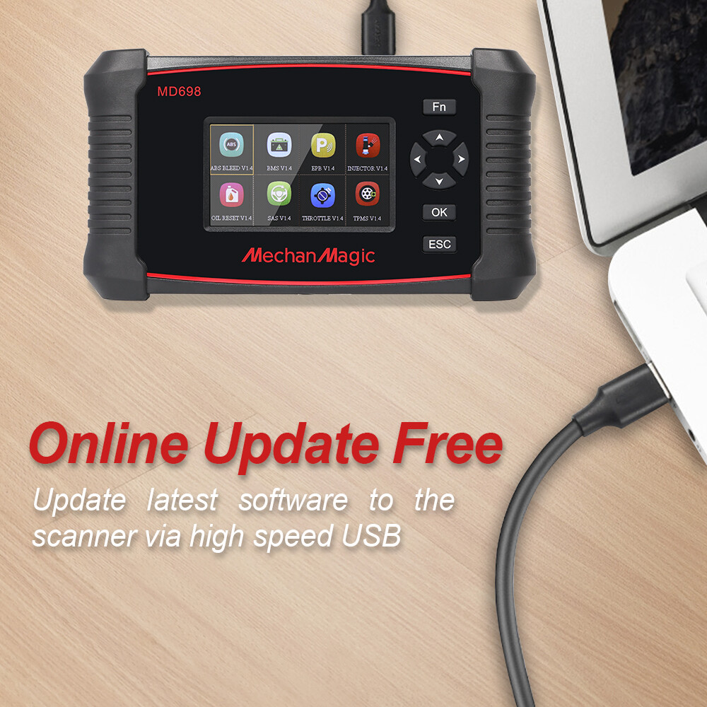 Automotive Bi-directional OBD2 Scanner Diagnostic Scan Tool Code Reader VS PAD