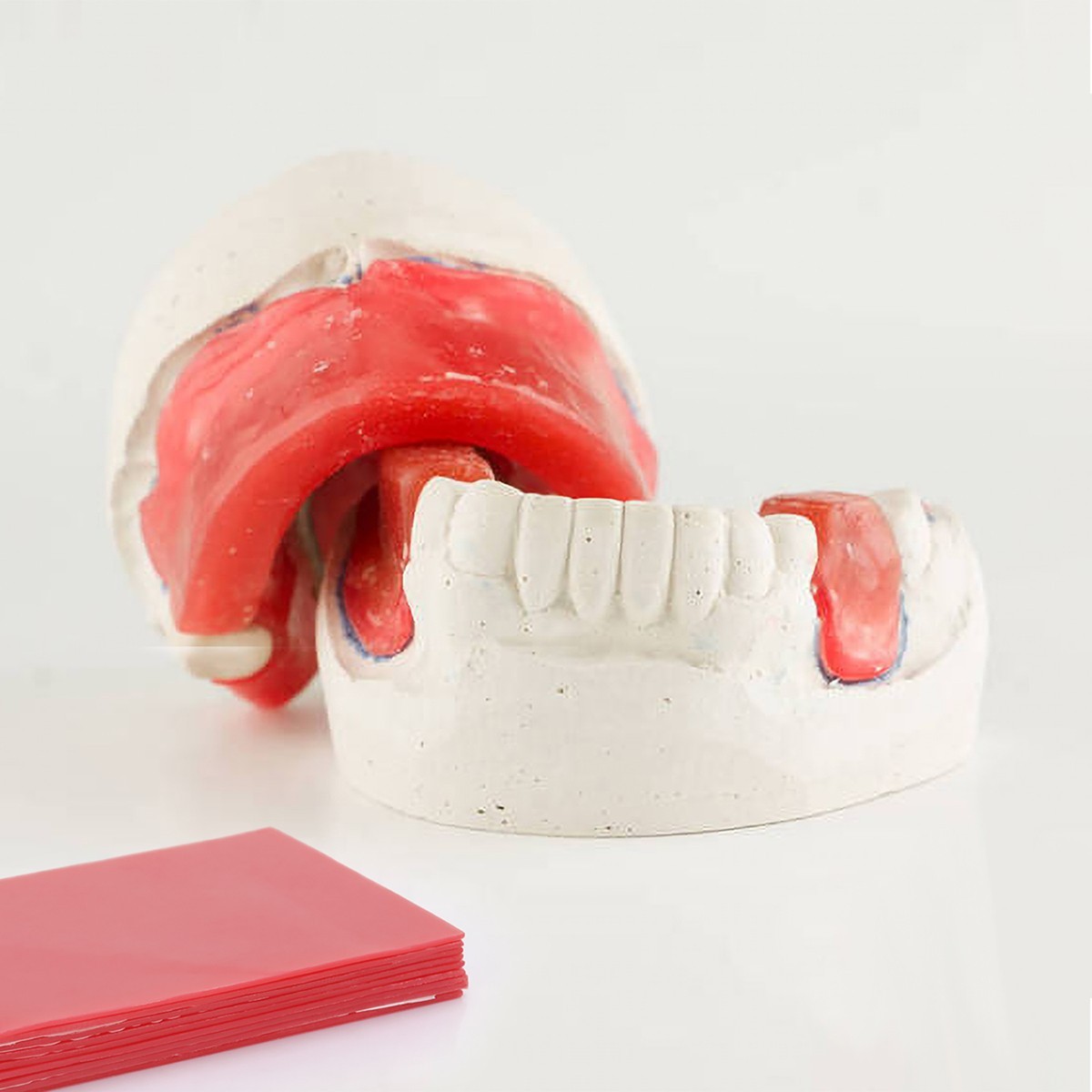 Dental 1.3mm Base Plate Wax 18 Sheets Red Modeling Wax Utility Instruments