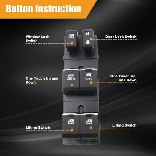 Front Driver Master Window Switch Power 83071SG073 Compatible with Subaru