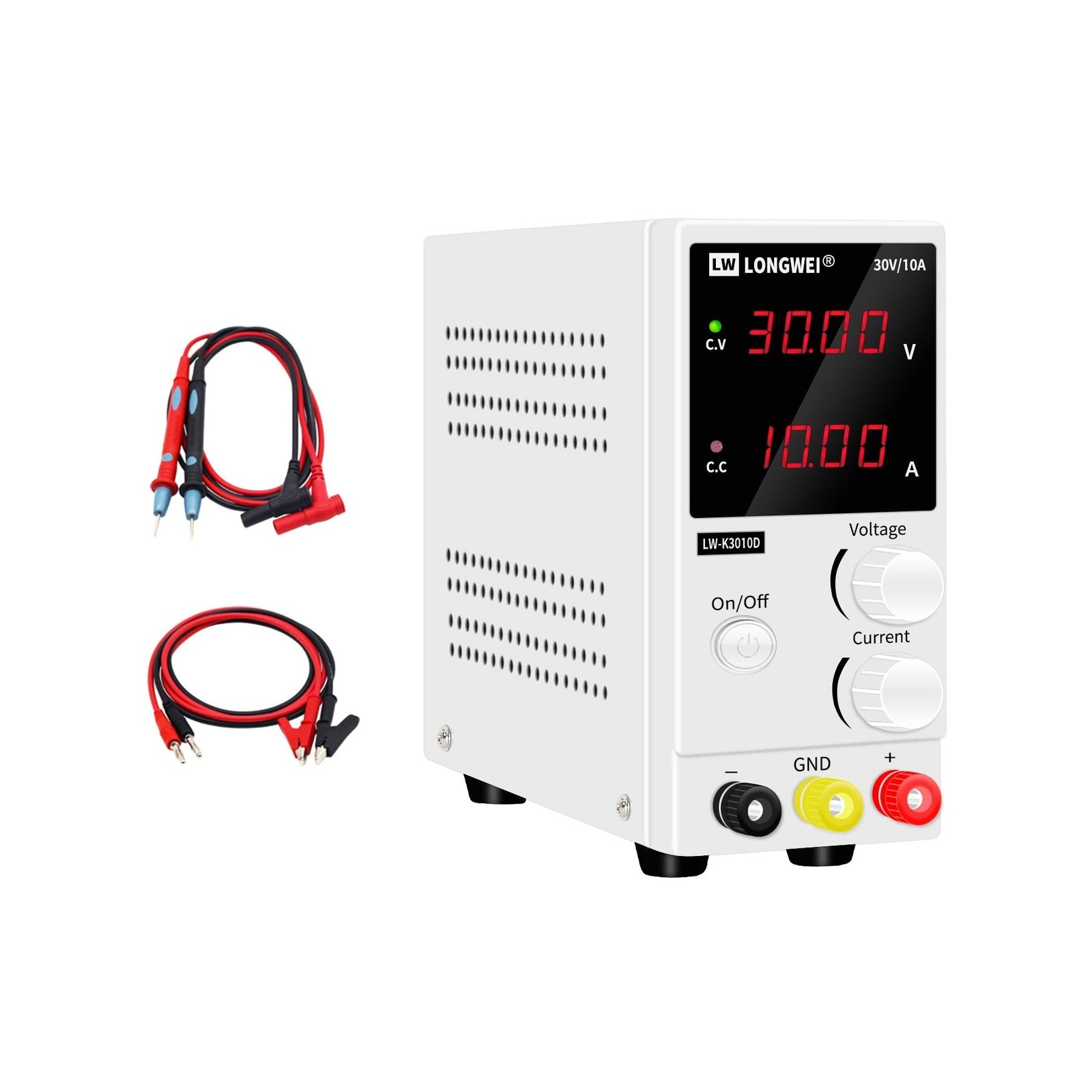 DC Power Supply Variable 30V 10A, 4-Digital LED Display, Precision ... Fast Ship