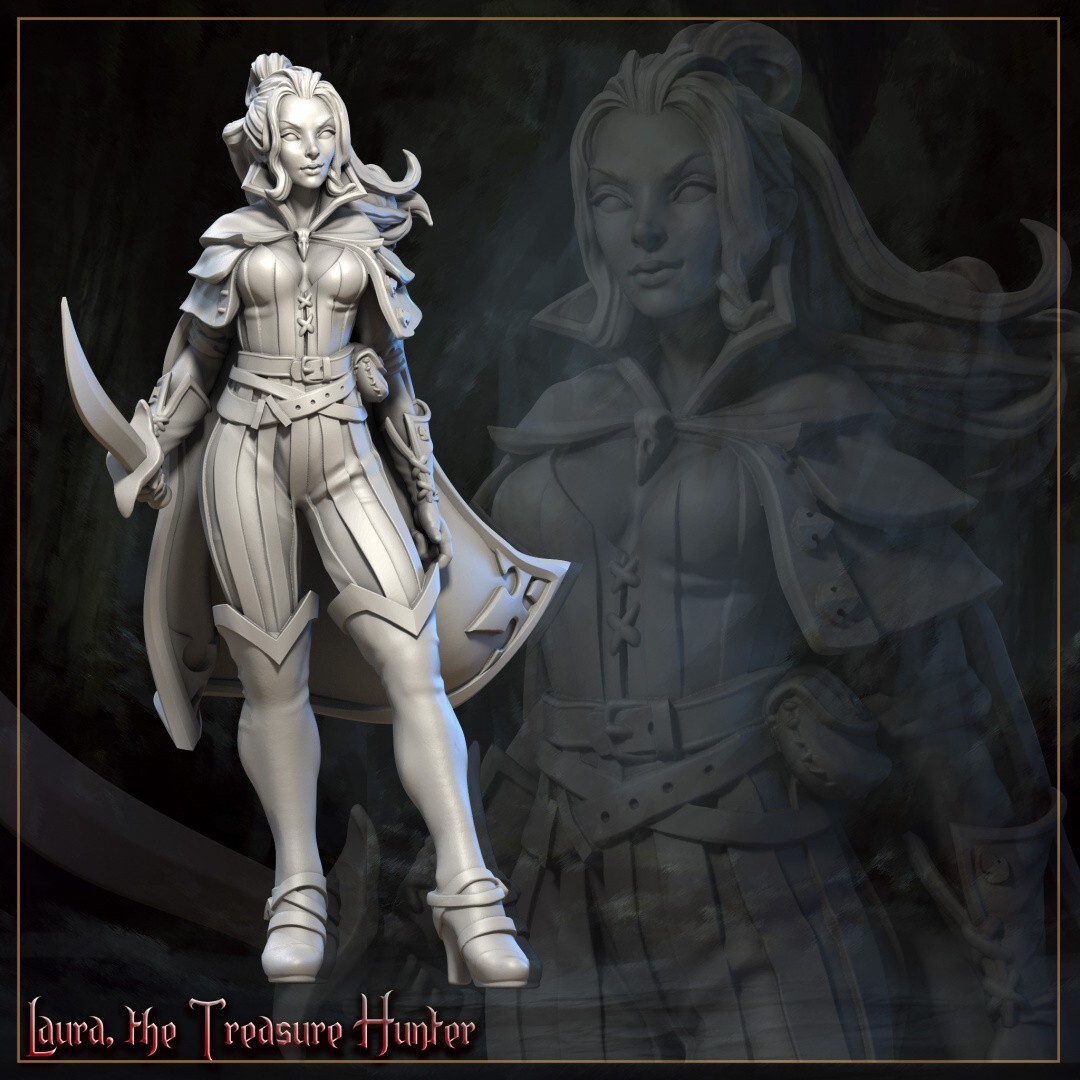 Laura Treasure Hunter, Great Grimoire, Horrors of the Underground, Miniature