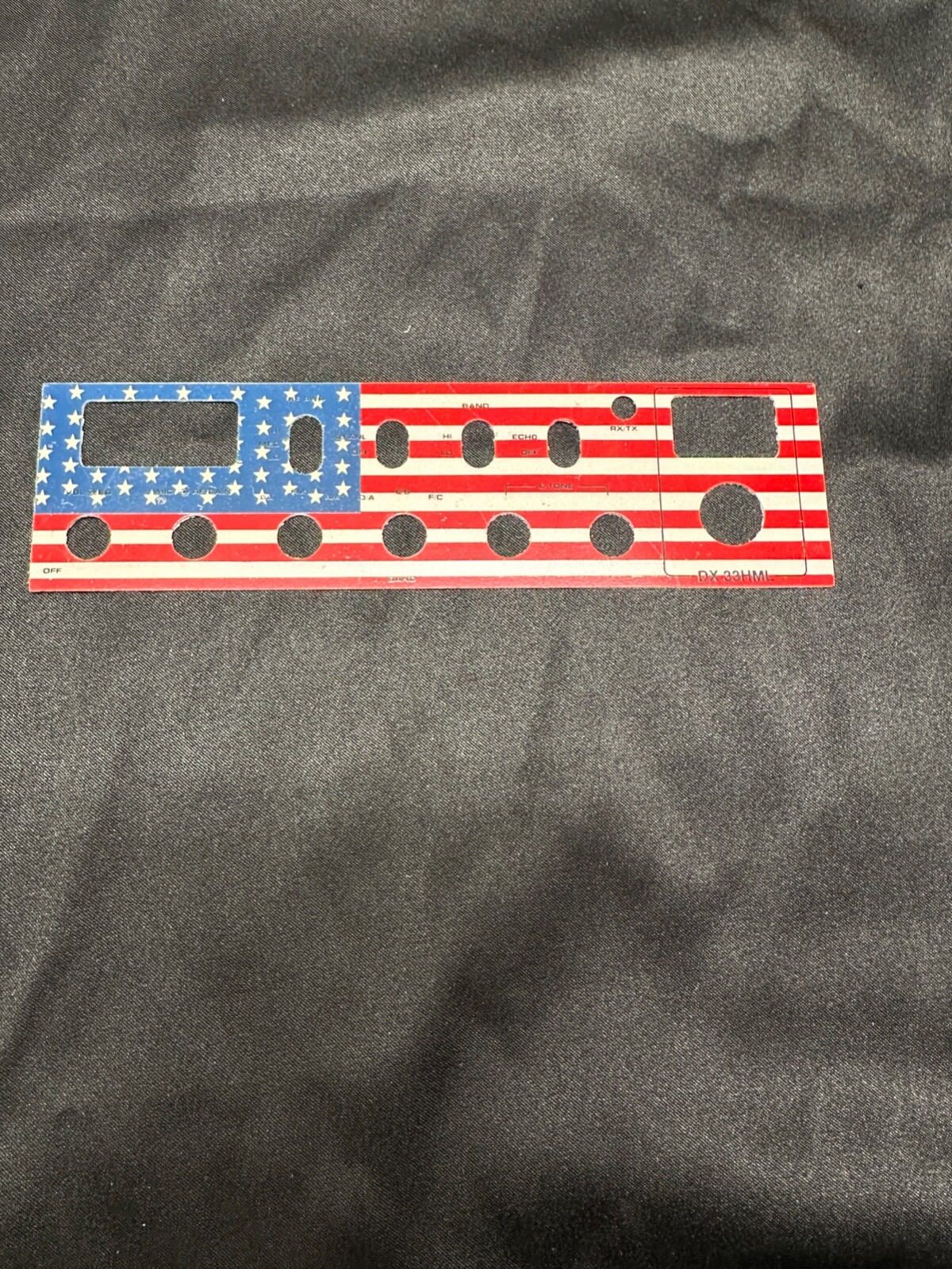 Galaxy DX-33HML Metal AMERICAN FLAG Faceplate Galaxy CB Radio