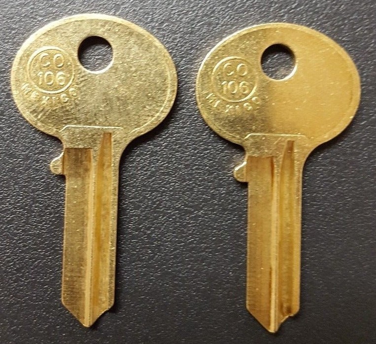 DA101 - DA200 2 Keys For Dura Steel / Hudson Lock Mail box Key CUT TO YOUR CODE