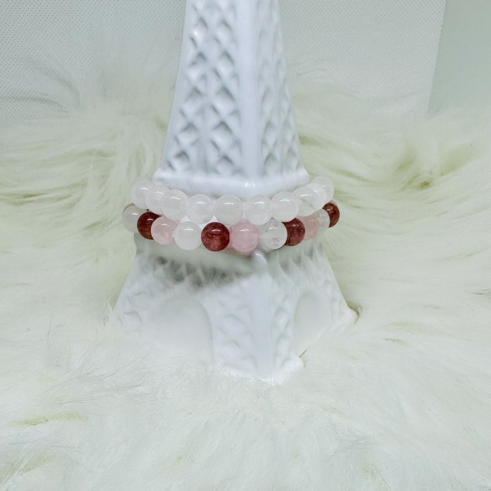 Sakura Berry Stone Beaded Bracelets
