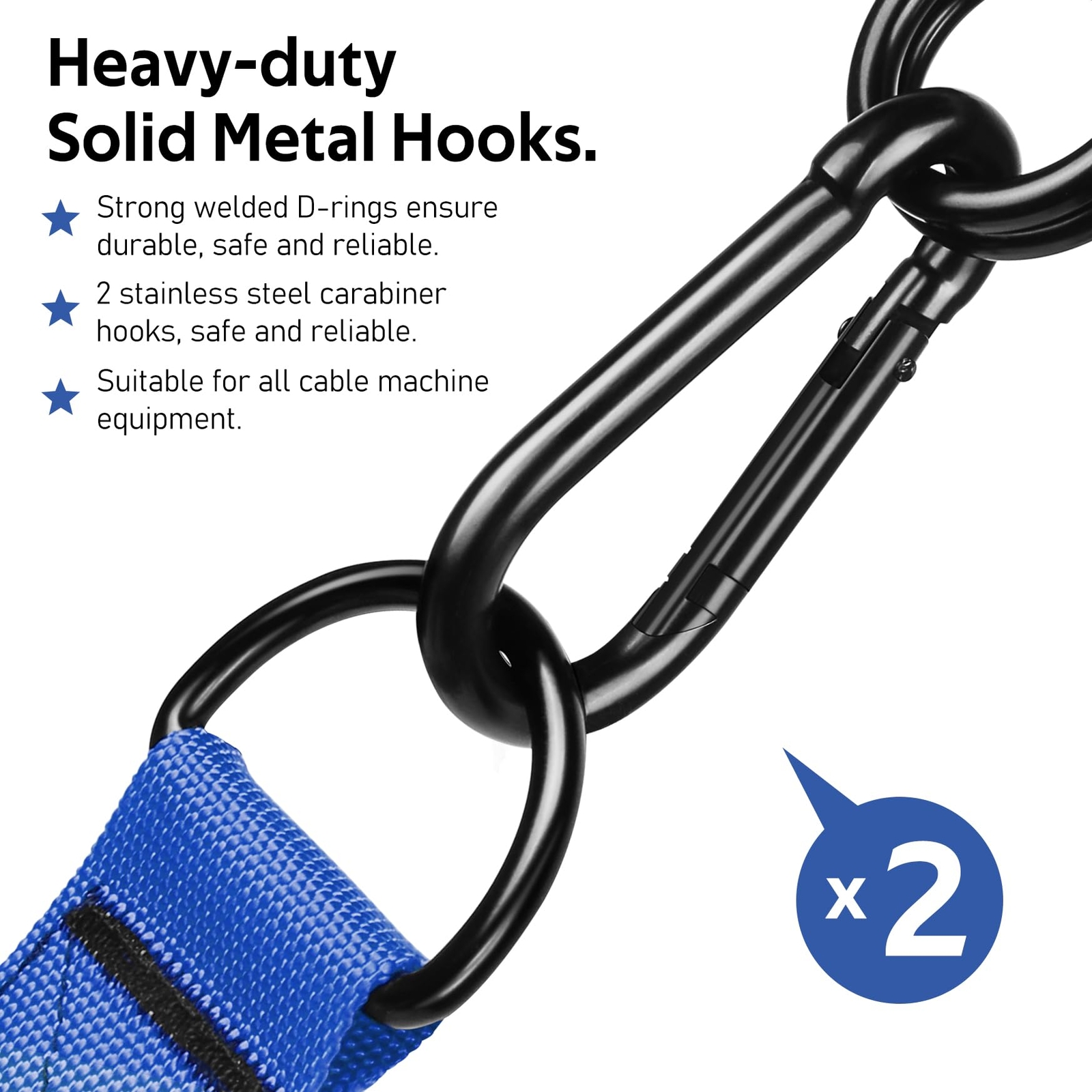 Exercise Handles Replacement Cable Machine Attachments for Home Gym Equipment