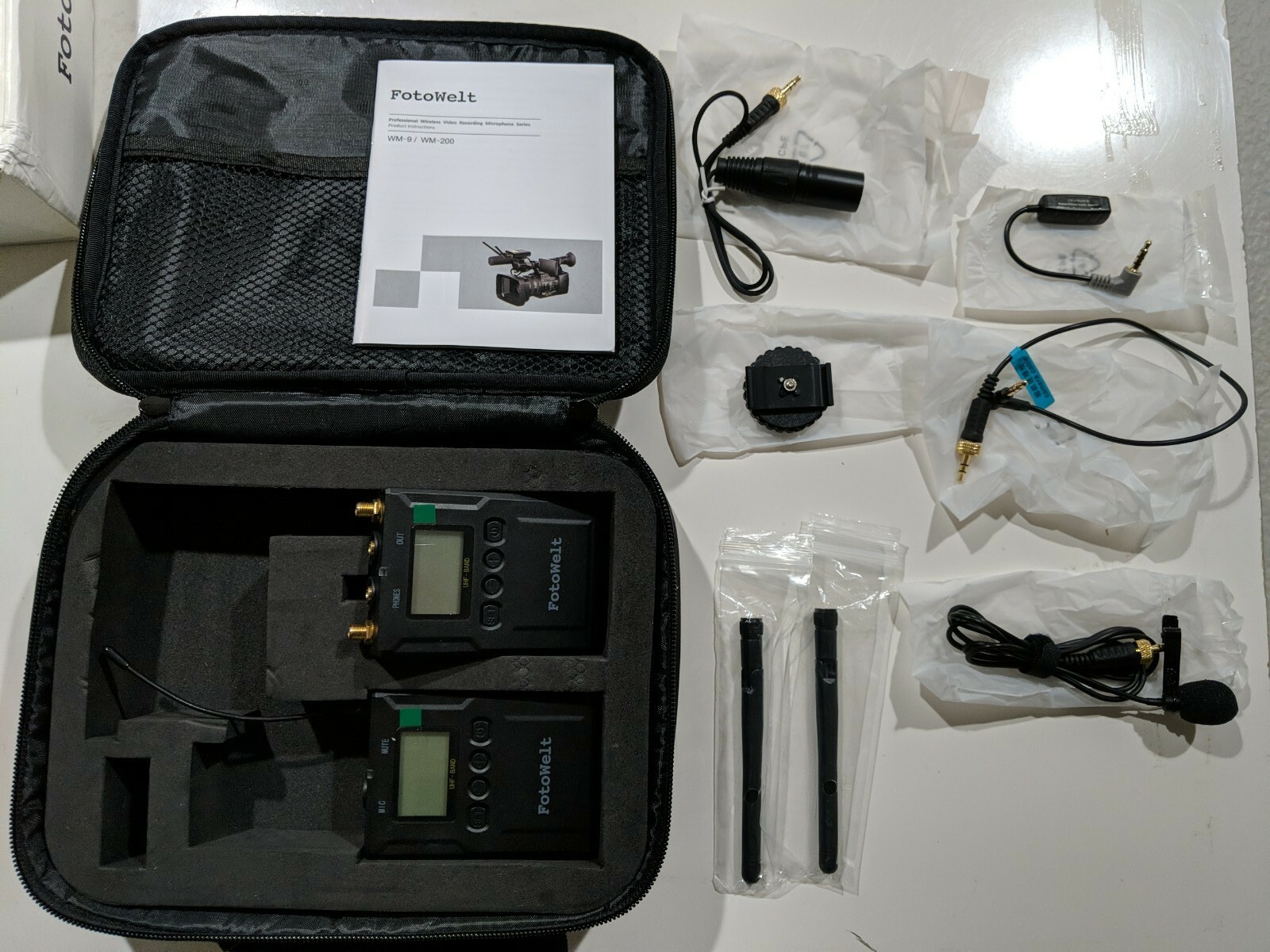 Pixel 50-Channel Professional UHF Wireless Microphone System WM-9