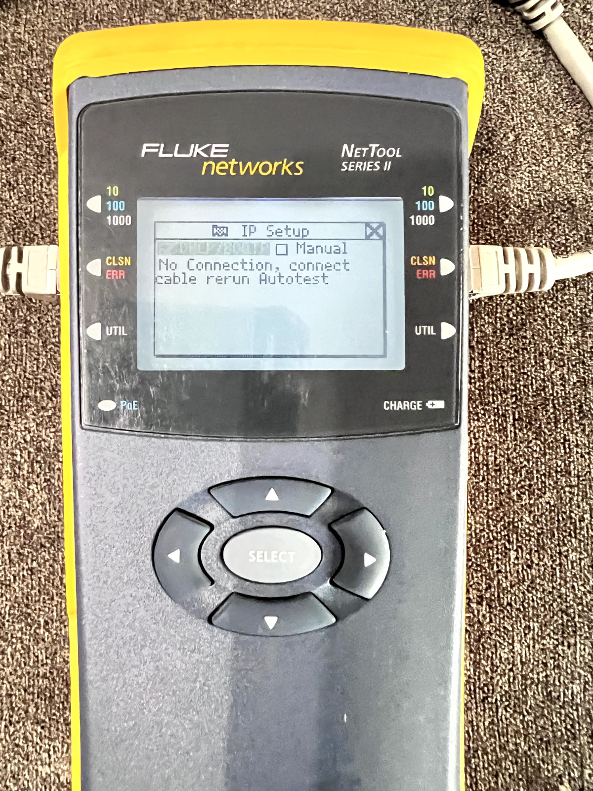 (Excellent Condition) Fluke Networks NetTool Series II Inline Network Tester Kit