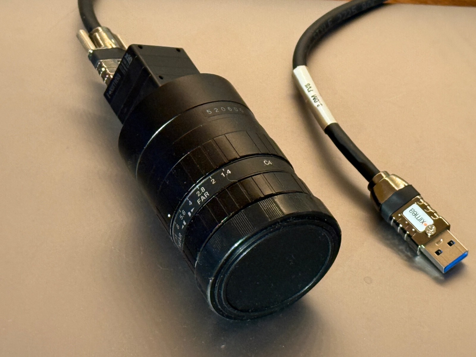 XIMEA xiQ Machine Vision Camera (MQ003CG-CM) with Fujinon 1:1.4/25mm (CF25HA-1)