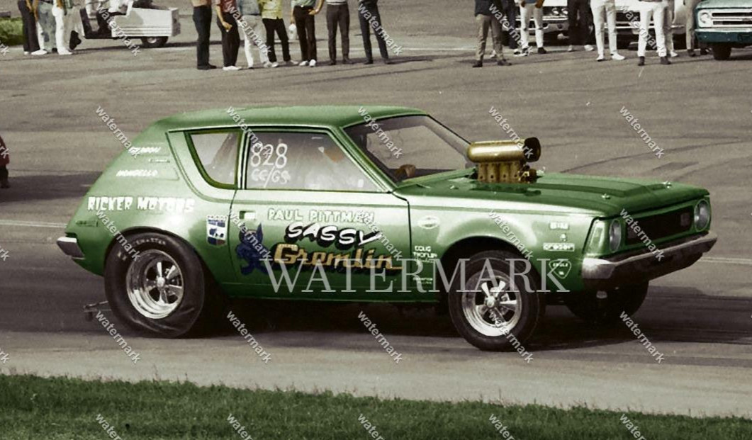 DW874 Sassy Gremlin Hot Rod NHRA Drag Racing 8x10 11x14 16x20 Colorized Photo