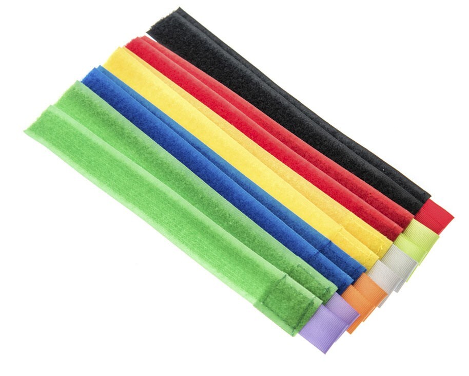 New 50pc Wire Color Organizer Cable Ties Cord Rope & Hoop #EG01910
