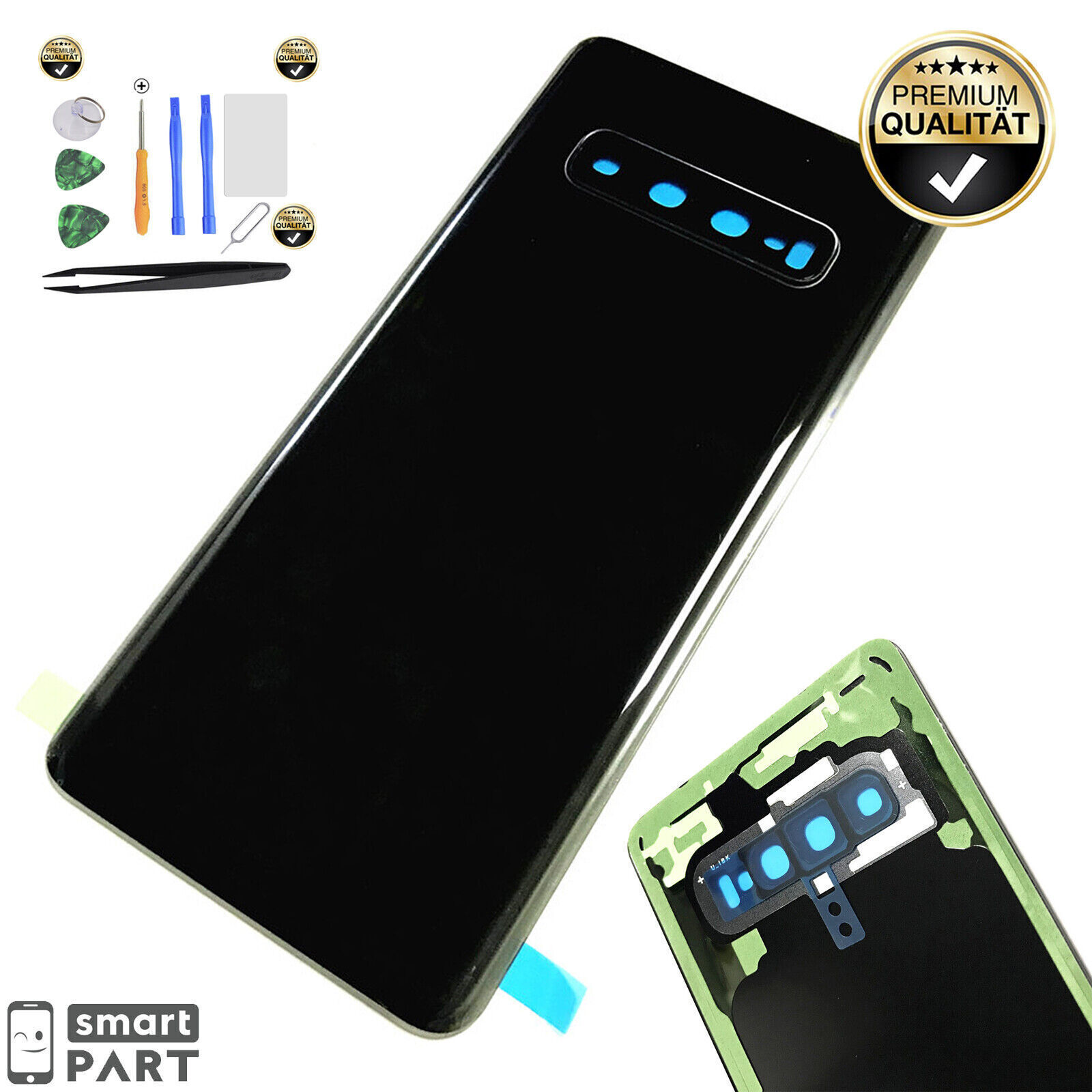 Replacement Back Cover Battery Cover For Samsung Galaxy S10|S10+Plus|S10e Black Black
