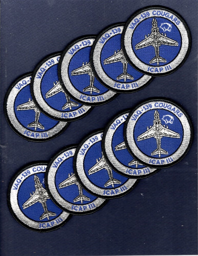 Dealer Lot VAQ-139 COUGARS NAVY Grumman EA-6B PROWLER Squadron Patch Set of 10