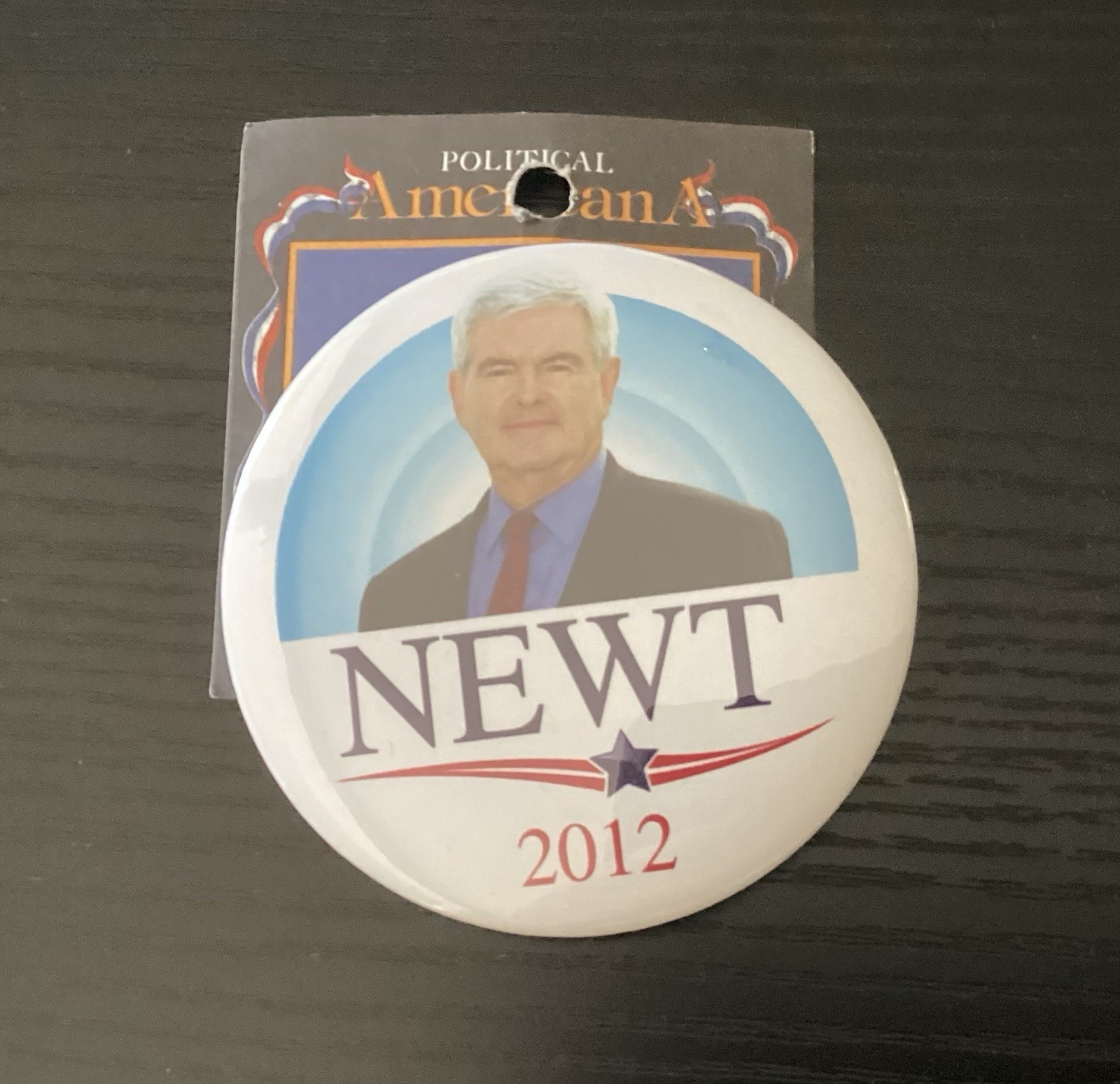 Newt Gingrich 2012 Presidential Campaign Pin