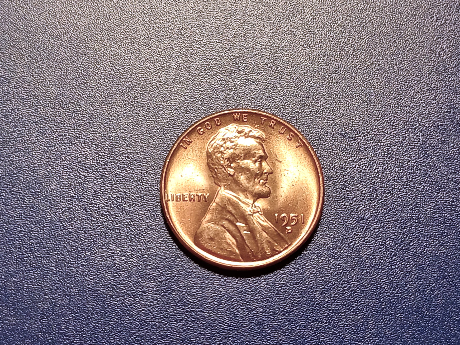 Gem BU RD 1951-D Lincoln Cent