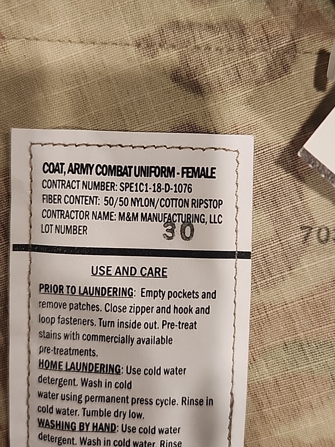 New Army Combat Coat Women SIZE 36 REGULAR W TAGS 🔥