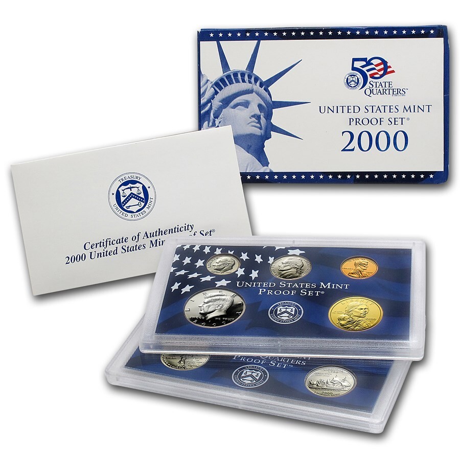 (1) 2000 S United States Proof Set in Original Box with COA