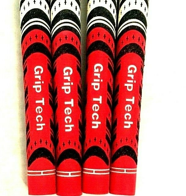 1 NEW Grip-Tech MULTI COMPOUND golf grip - BLACK WHITE RED - Standard Size