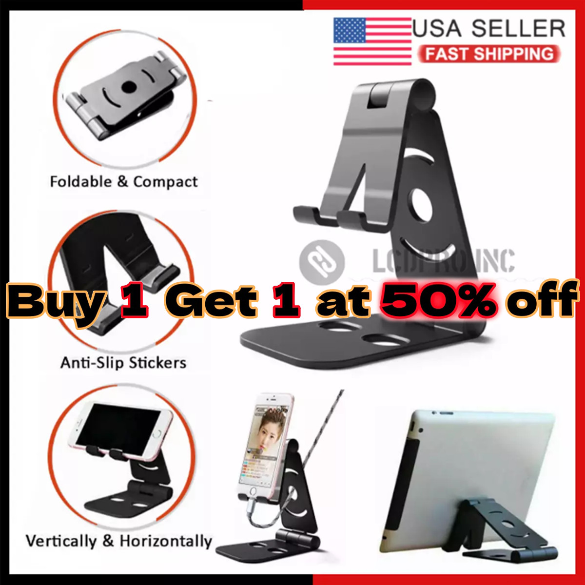 Universal Cell Phone Tablet Desk Mount Holder Stand Adjustable Phone Holder US