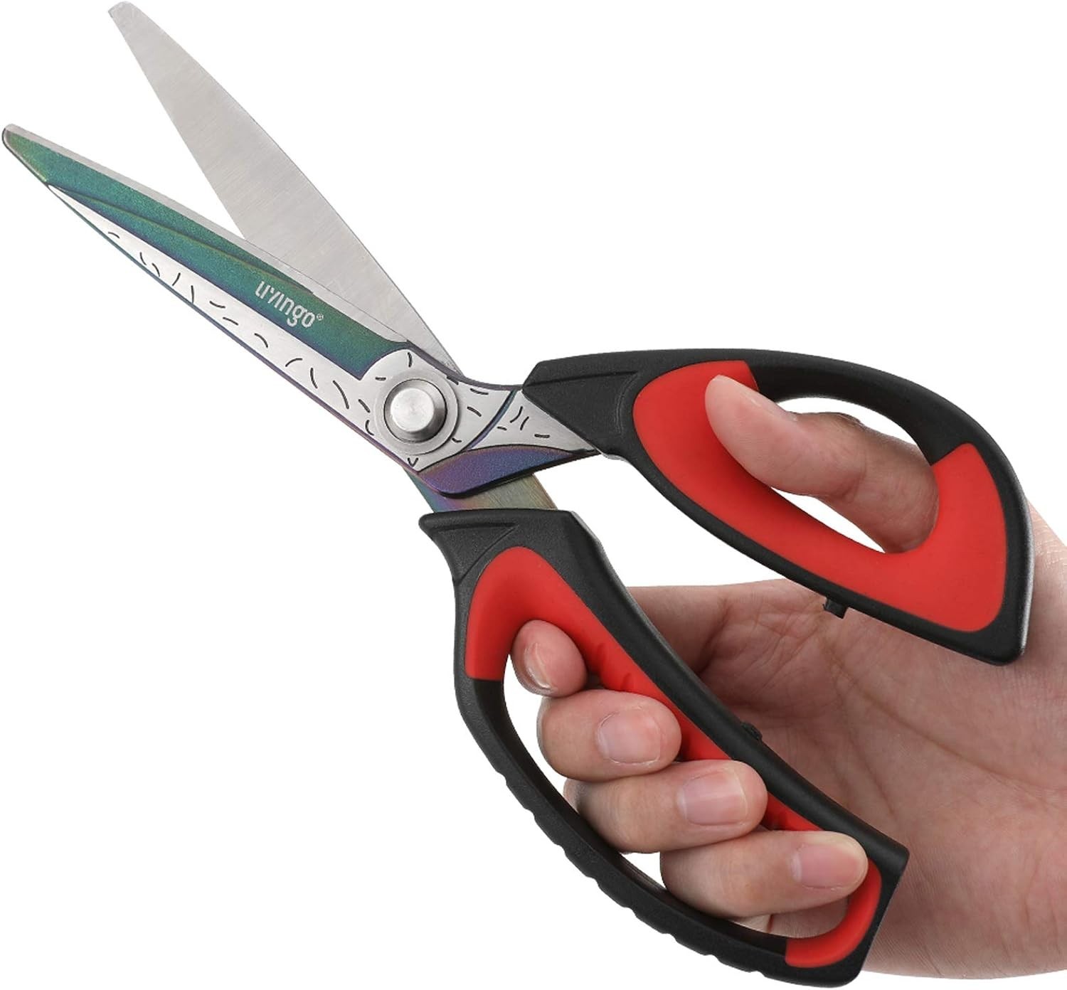10" Multipurpose Heavy Duty Scissors, Titanium Coating Forged Stainless Stee...