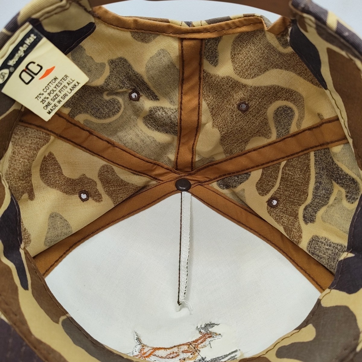 Vintage Moultrie Feeders Duck Bark Camo Snapback Hat Cap YoungAn NEW NWOT Rare