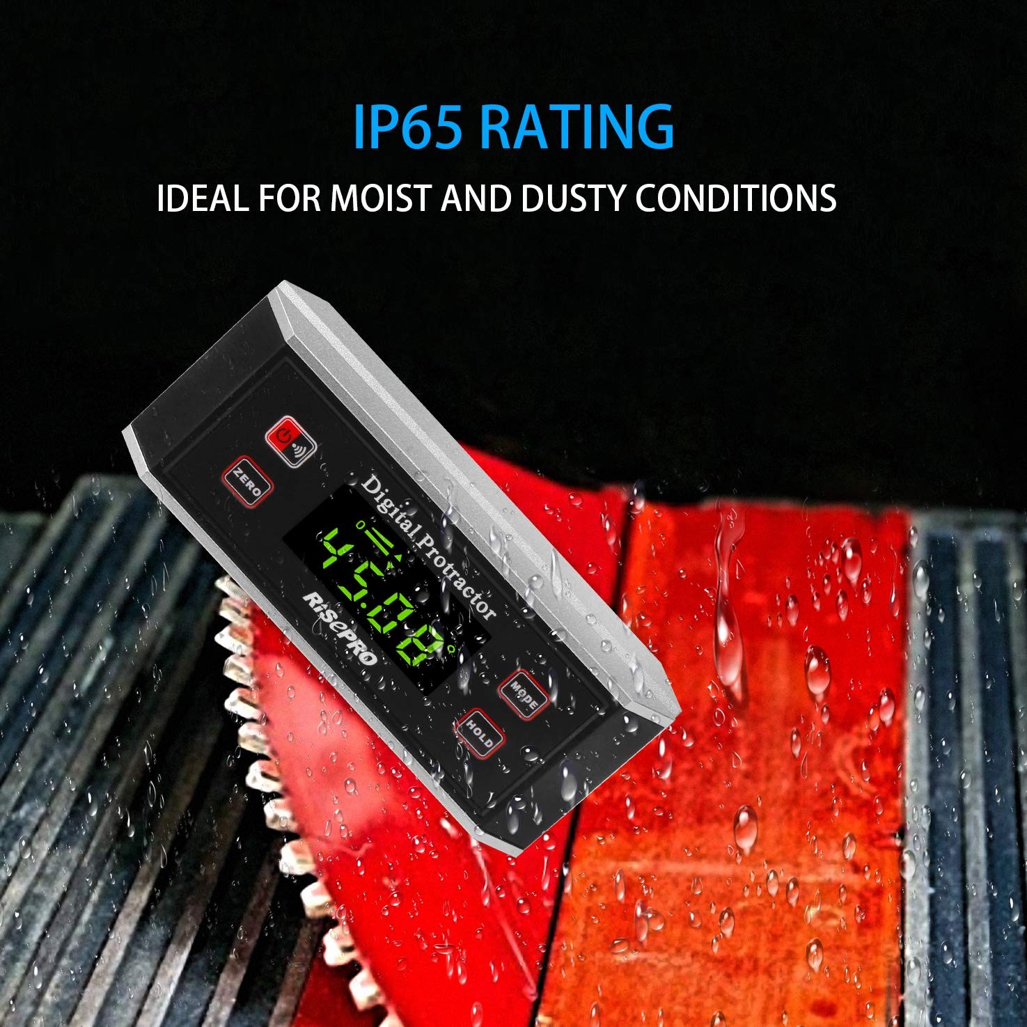 Inclinometer, RISEPRO® Digital Protractor Angle Finder Level Inclinometer Mag...