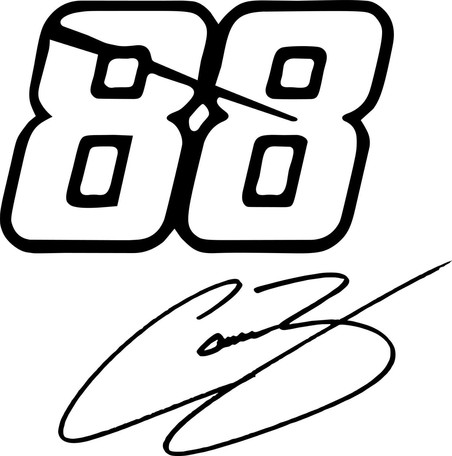 Connor Zilisch #88 Vinyl Decal Stickers; Trucks, Nascar, Stock car, SUV, Racing