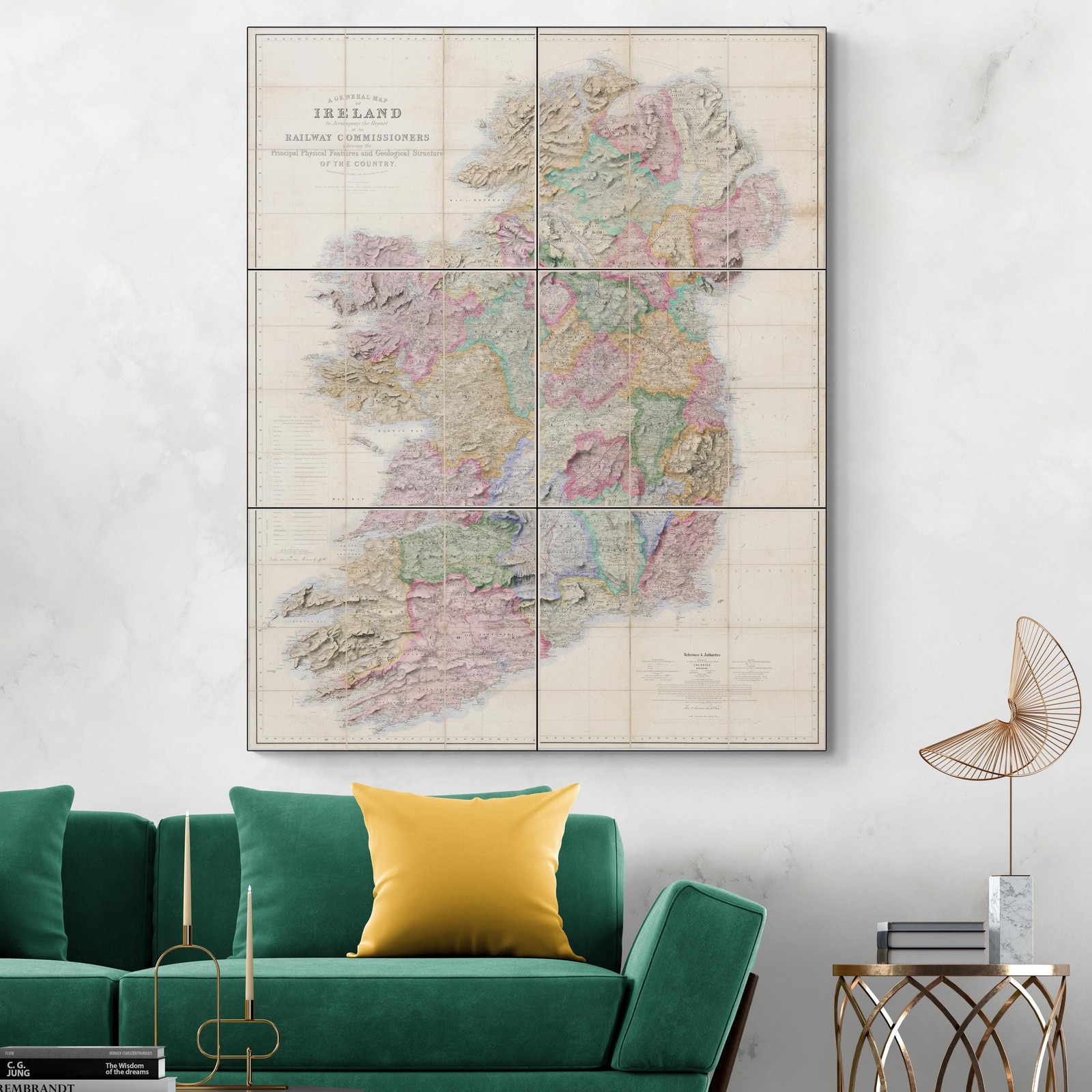 1839 Geological Map of Ireland – Rock Formations & Mineral Survey