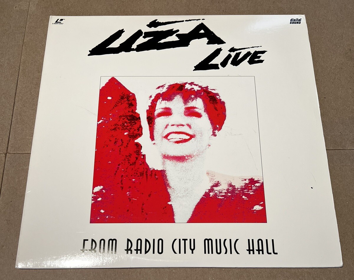 Liza Live - FROM RADIO CITY MUSIC HALL Laserdisc LD ￼music Minelli EX