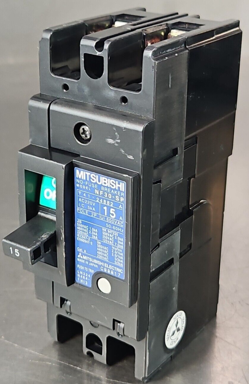Mitsubishi NF30-SP 15A No-Fuse Breaker 2 Pole                            loc4B12