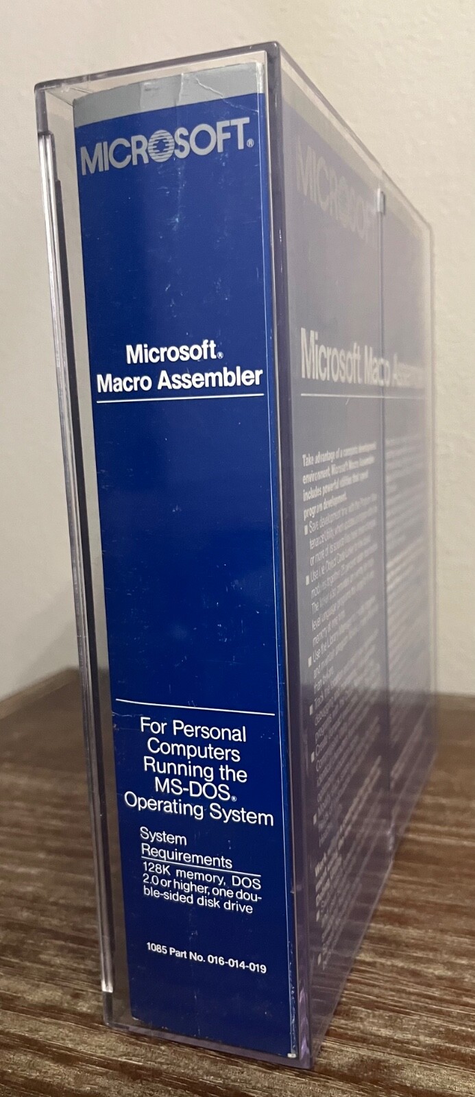 UNTESTED RARE VTG 1985 Microsoft Macro Assembler 4.0 Disk, Manual, Literature