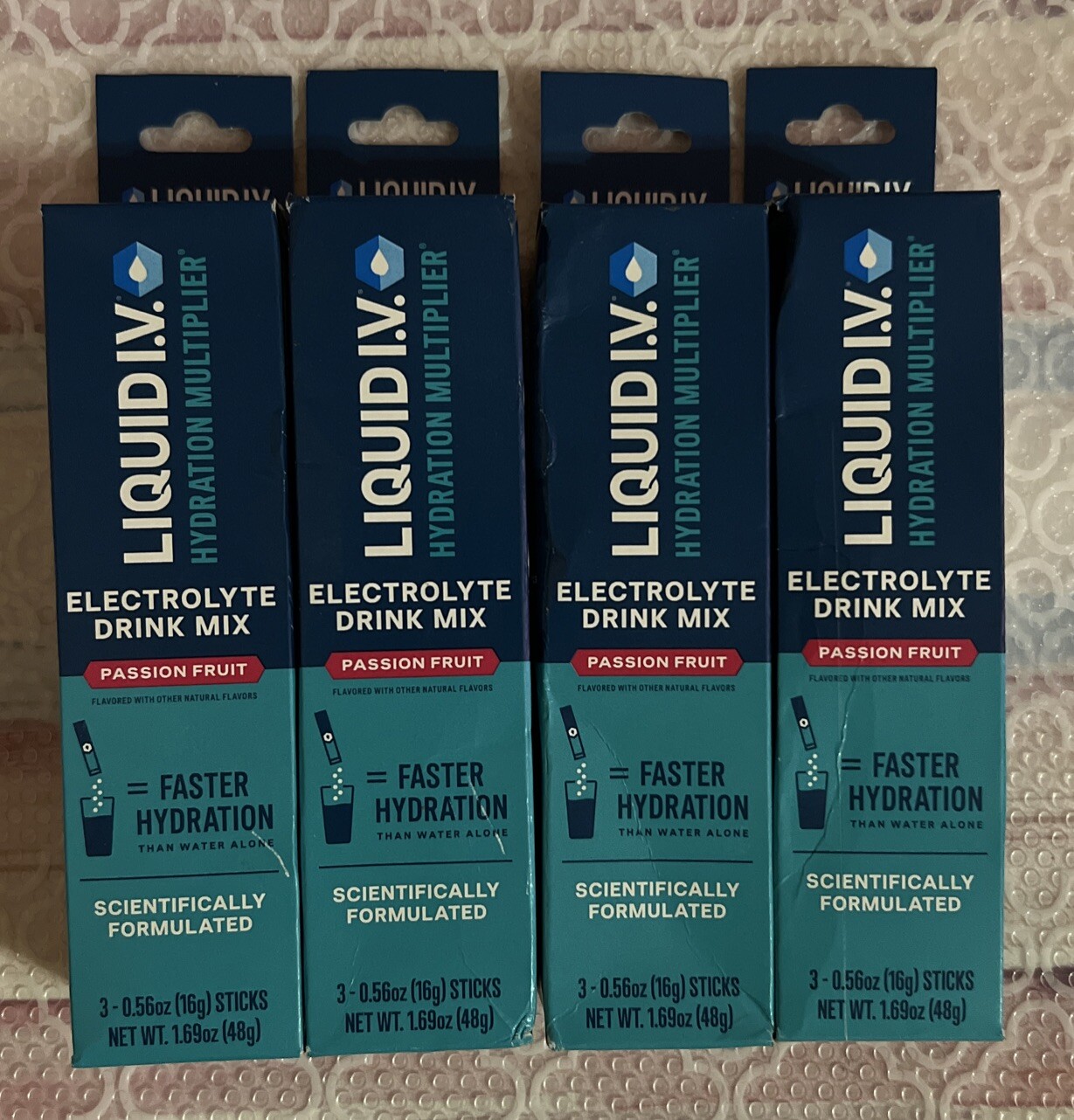 4 Hydration Multiplier Liquid I.V. Electrolyte Passion Fruit BB 04/26 3 - Sticks
