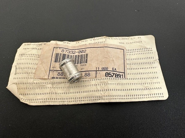 Piper Aircraft Seat Track Roller, P/N 87332-002 (New Surplus) (ST)