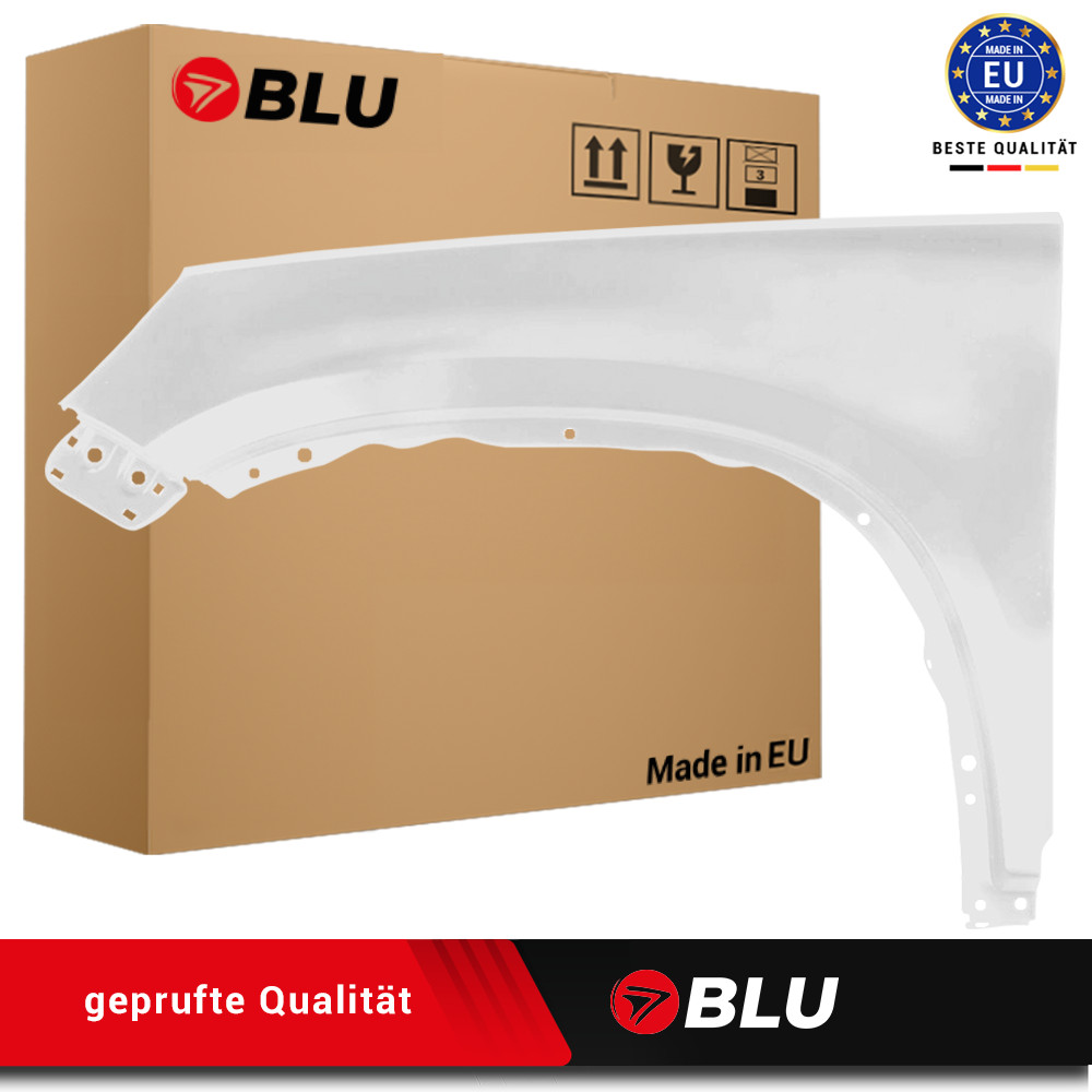 VW Tiguan I 5N compatible fender LC9A left white 07-16 paint pure white Blu