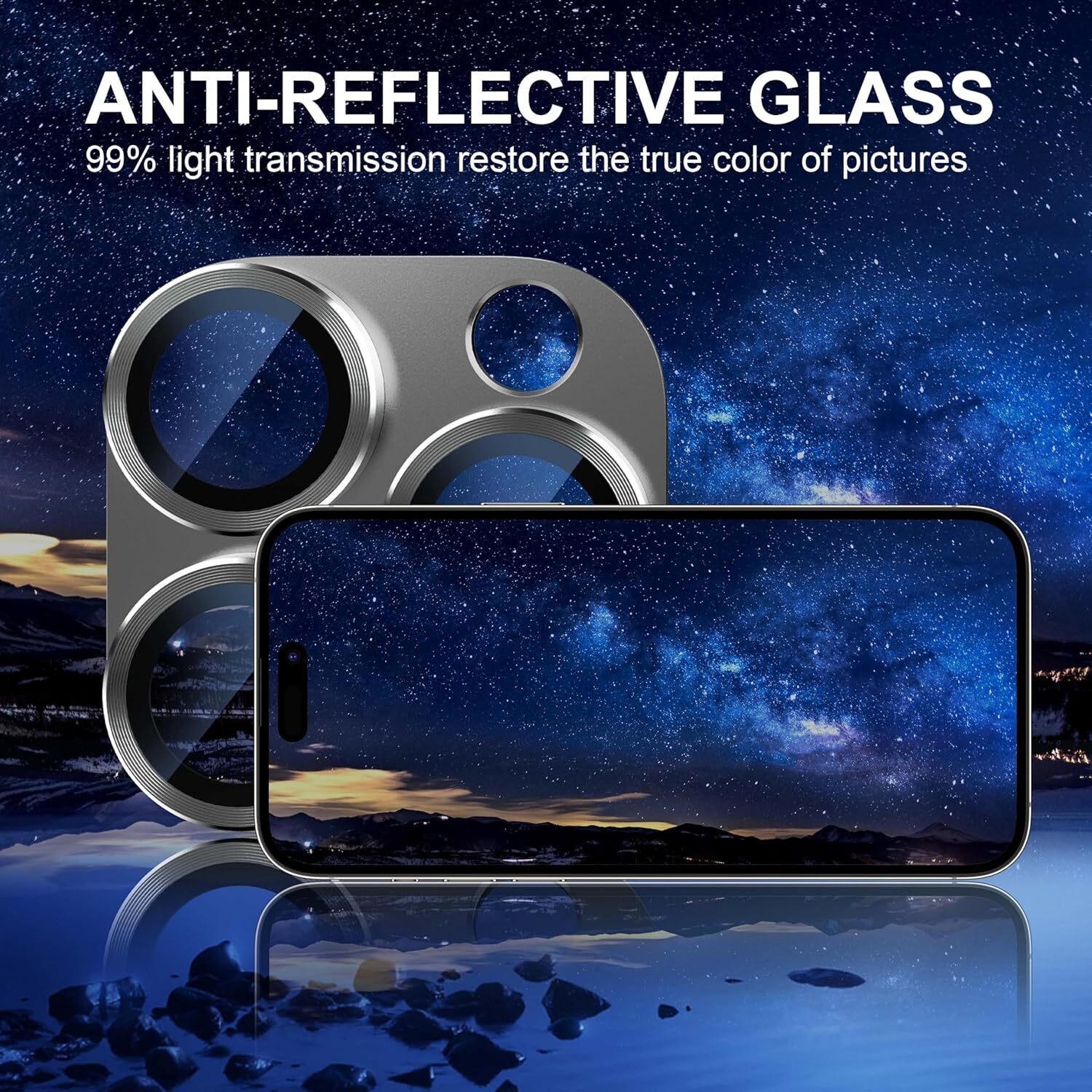 For iPhone 16 Pro Max/16 Pro/16 Plus/16 Tempered Glass Camera Lens Protector
