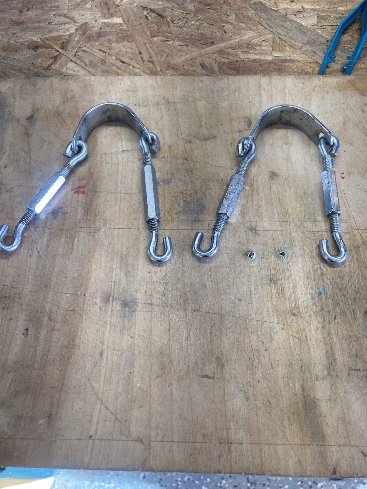 Pair Of Heavy Duty Reel Brace Clamps. Penn Reels