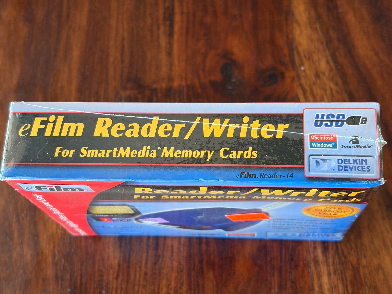 eFilm SmartMedia Card Reader USB Delkin NOS Mac / Windows