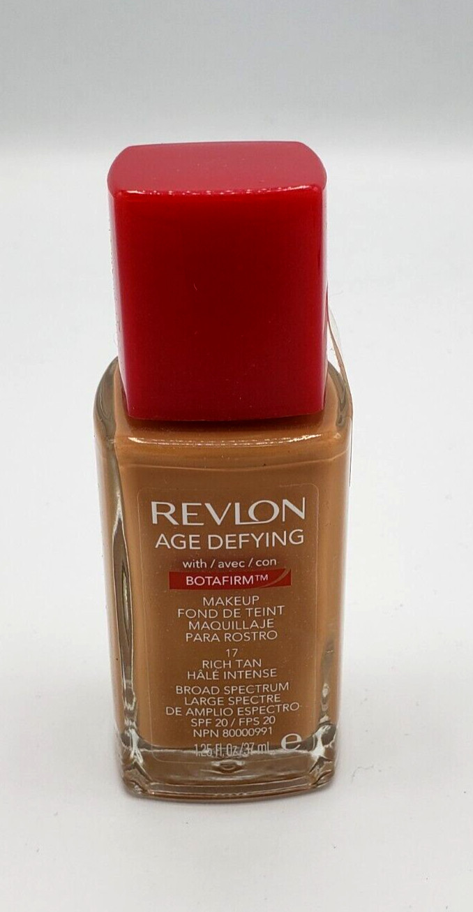 NEW Revlon Age Defying Foundation With BOTAFIRM 17 RICH TAN